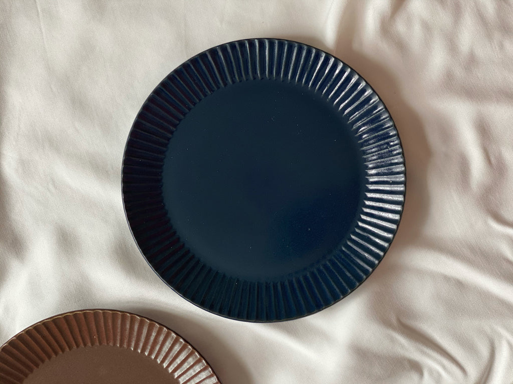 Mashiko Plate- Blue