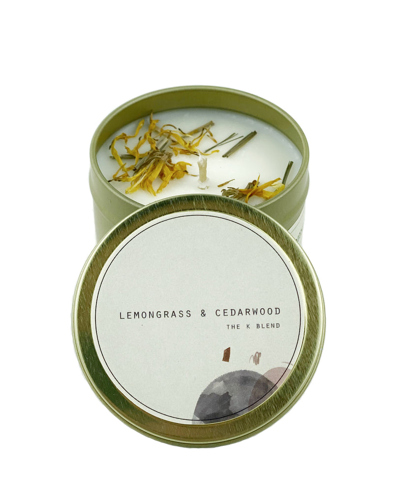 Travel Tin Candle- Lemongrass & Cedarwood