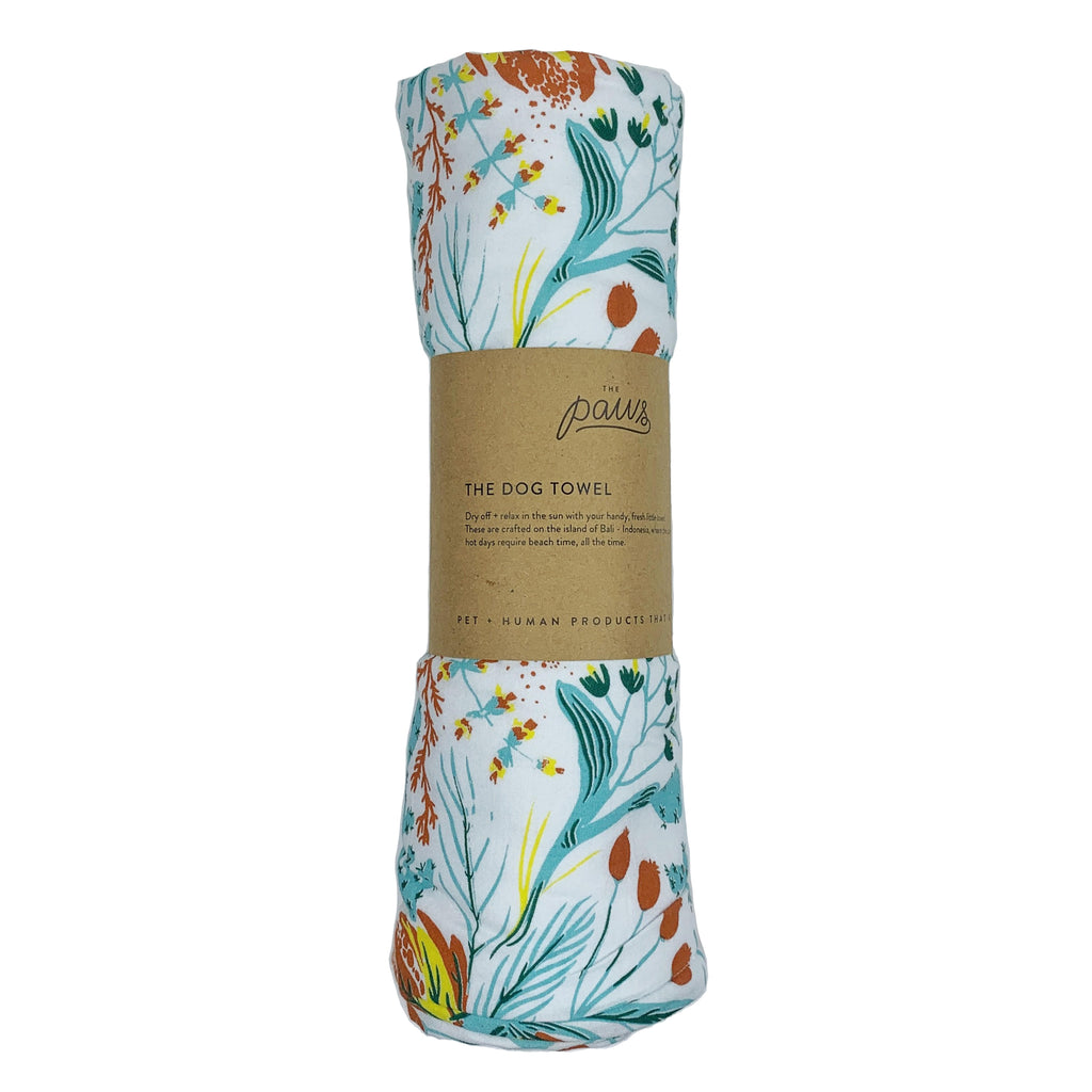 The Large Paws Towel (Ocean Garden)